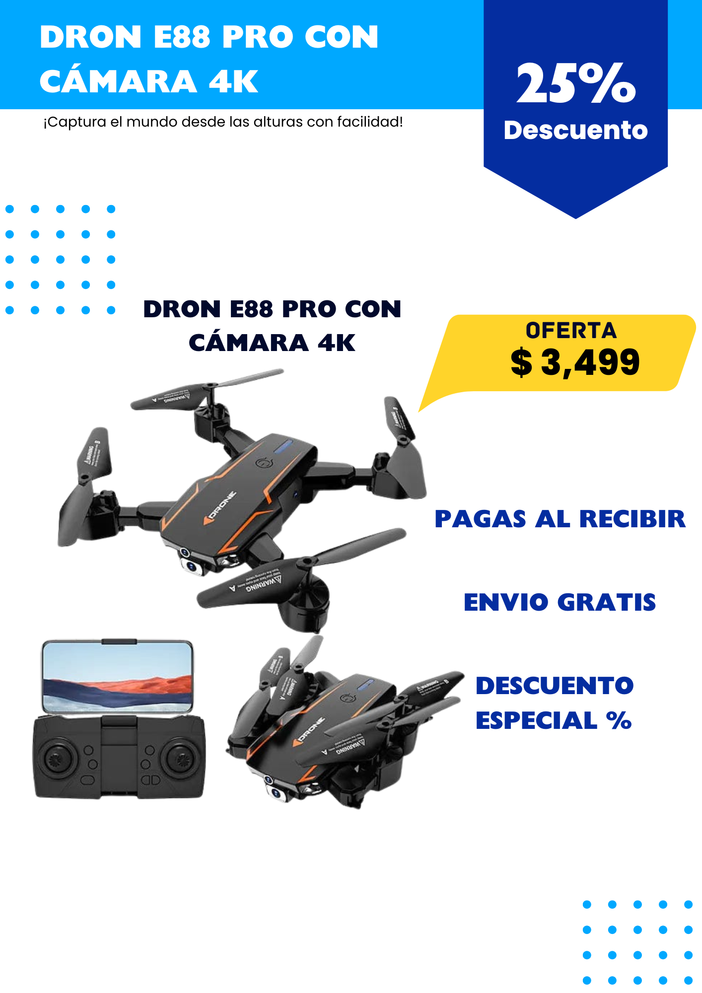 🚁📸 Drone E88 Pro