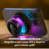altavoces bluetooth Bocina Magnética con Luces LED y Soporte para Celular g200